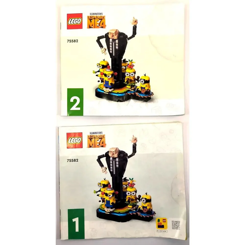 LEGO 75582 Despicable Me 4 BRICK-BUILT GRU AND MINIONS Complete, Used, See Pics!